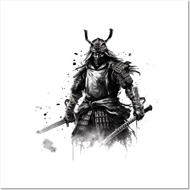 samurai agressive Wall Art by Nirck Store